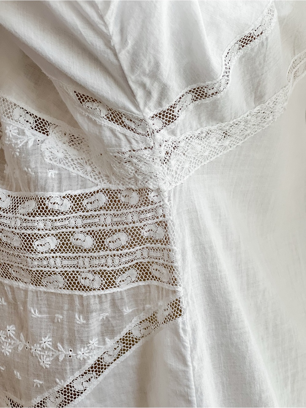 Edwardian Maternity Nightgown Nursing Nightgown Size L/XL - Picture 11 of 15